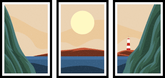 Ocean View 3 Piece Frame